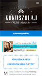 Mobile Screenshot of kokuszolaj.com